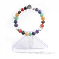 Encantos 8MM pulsera de perlas coloridas haciendo Brangle de piedra preciosa Semi Natural